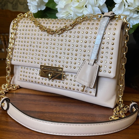 Micheal kors Studded Leather Chain Shoulder Bag - Picture 16 of 16